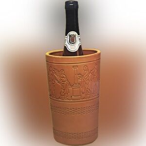 VTG VASERIE TREVIGIANE TERRACOTTA WINE COOLER SPIRITS EMBOSSED UTENSIL PLANTER 9